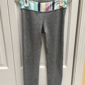 Ivivva Size 10 Grey Rhythmic Tight Leggings